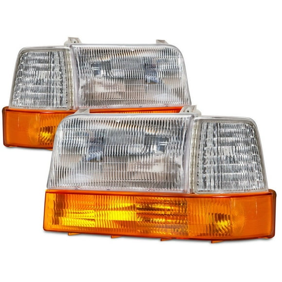 RVLightings Monaco Windsor 1999-2001 RV Motorhome (Left & Right) Headlights Signal Coner Lights 6 Piece Set