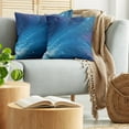thumbnail image 5 of Ambesonne Blue Throw Pillow Cover 2 Pack, Streaming Stars on Cyberspace, 24", Sky Blue Royal Blue, 5 of 7