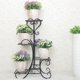 thumbnail image 5 of Estante for macetas de hierro for interiores, soporte alto for plantas, soporte de exhibición for macetas de Metal, estante for jardín al aire libre, 4 niveles, 5 of 6
