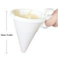thumbnail image 4 of White Adjustable Silicone Cream Funnel Baking Tool for Batter & Chocolate, Portable Non-Stick Handheld Funnel for Kitchen Cream Dispensing Funnel, Adjustable Baking Funnel(White), 4 of 5