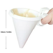 Huayishang Bread Maker, Kitchen Essentials Clearance Sale White Adjustable Chocolate Funnel for Baking Tools Kitchen Accessories Easy Operating Funnel Batter Dispenser Portable Non