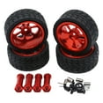 thumbnail image 1 of Bewildely RCGOFFLOW-llantas duraderas de aleación de aluminio, neumáticos para llantas de control remoto 1/14, Wltoys 144001, pieza de coche a Kits de construcción modelo Rojo, 1 of 6