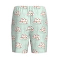 thumbnail image 2 of Lsque Flora Daisy Cactus Mens Sleep Pajama Shorts,Short Pajama Pants, Cotton Ultra-Soft Knit-4X-Large, 2 of 9