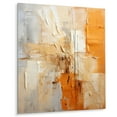 thumbnail image 2 of Designart "Glam Orange Beige composition IV" Fashion Metal Art Print, 2 of 5