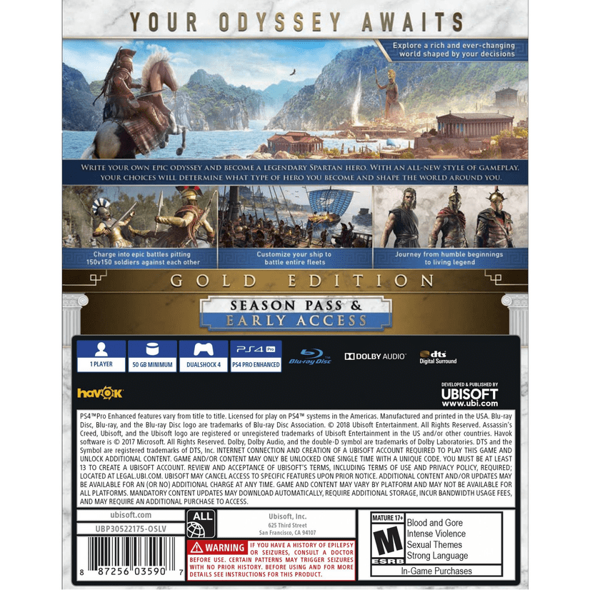  Assassin's Creed Odyssey Deluxe Edition - PlayStation
