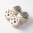 thumbnail image 2 of Fozruso Baby Boys Girls Baby Socks Shoes Toddler Shoes Floor Socks Shoes Cartoon New Year New Year Li Print Sizes 7 Little Kid(Brown), 2 of 4