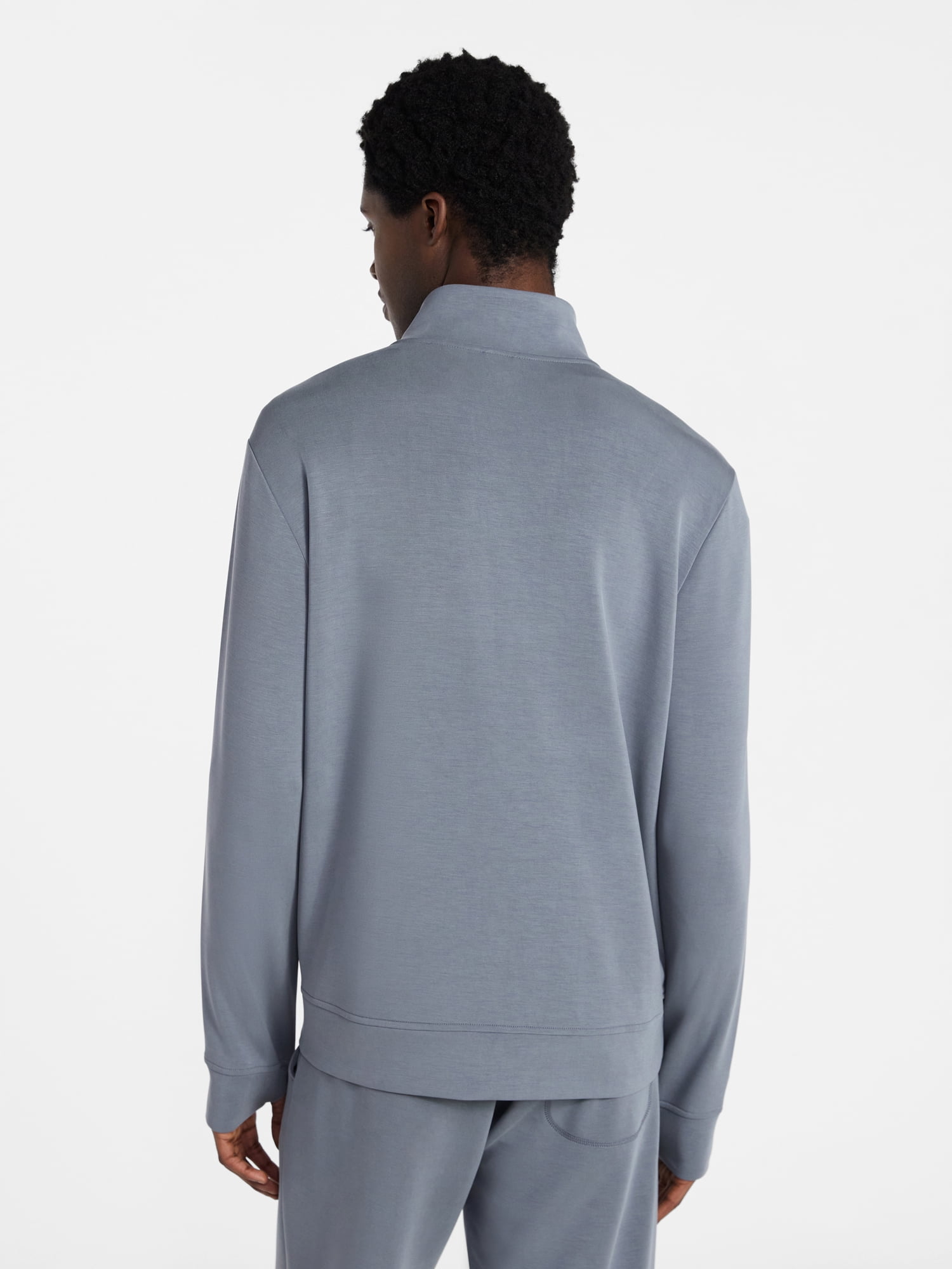 Athletic Works Men's Scuba Knit Quarter Zip Sweatshirt, Sizes S-3XL