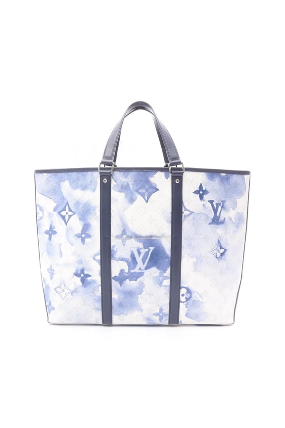 Pre-Owned Louis Vuitton Weekend Tote GM Bag Handbag Coated Canvas Leather Monogram Watercolor...