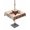 Brown Grey, variant on Outdoor Tablecloths with Umbrella Hole & Zipper, Red Texas Star Rustic 54x54 Inch Square Tablecloths, Farmhouse Berry Brown Wooden Waterproof Table Cloth, Patio/Pool/Picnic Table Covers