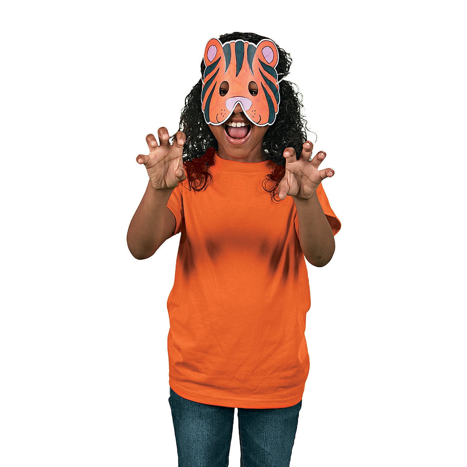 Fun Express Bulk 48 Pieces Color Your Own Zoo Animal Cardstock Masks