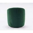 thumbnail image 7 of Swivel Accent Armchair,Modern Teddy Fabric Barrel Sofa with Curved Back and Armrest,Comfy Single Sofa Chair for Living Room Bedroom Office,Green, 7 of 7