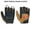 Light brown, black, variant on Kids Children Boys Girls Wheelchair Gloves Mobility Disability Fingerless Long Thumb Leather Palm Cycling Gloves Camel 11-12 (Age)