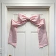 thumbnail image 4 of Easter Bow Decorations for Front Door - Large Spring Ribbon Bow with Classic Patterns, Wreath Accent for Porch Railing Mailbox, Reusable Outdoor Holiday Décor, Warm Festive Welcome Gift, 4 of 5