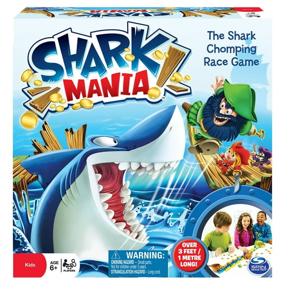 Open Box Shark Mania Board Game