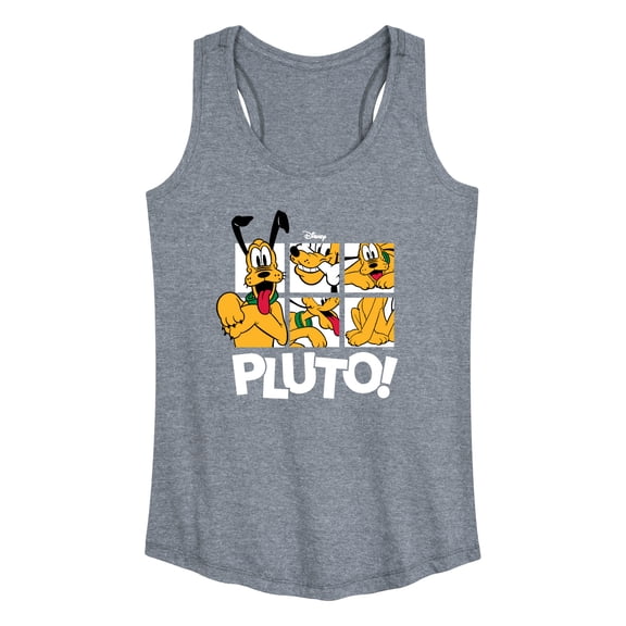 Disney - Pluto Grid - Women's Racerback Graphic Tank