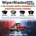 thumbnail image 2 of 2000 Chevrolet S10 Beam Wiper Blades Wipers w/1yr Warranty (Set of 2) (WiperBladesUSA), 2 of 5