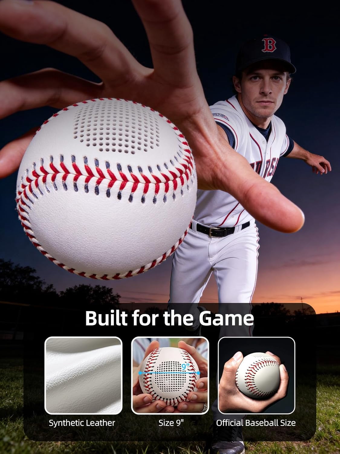 Glow-in-the-Dark Bluetooth Baseball Speaker for Sports Fans‌