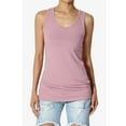 thumbnail image 3 of Women's Premium Cotton Vest Basic Soft Stretch Racerback Tank Top Solid Color, 3 of 8