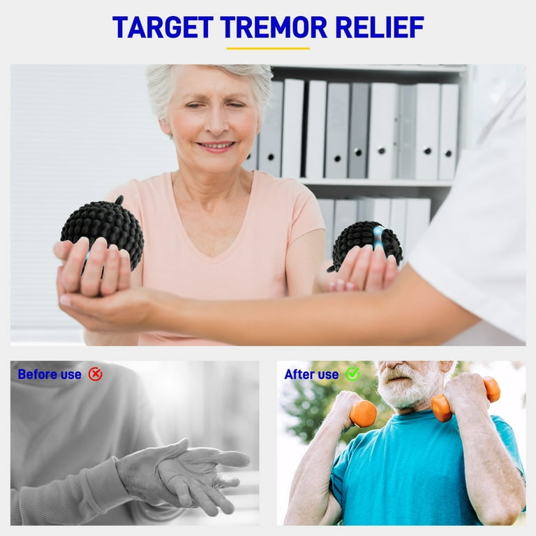 Physical Vibration Therapy Ball to Reduce Hand Tremors (Parkinson's) and Stress Relief, 4-Speed Rechargeable Vibrating Massage Ball for Arthritis, Gifts for Mom & Dad, Fathers & Mothers Day Gifts - Walmart.com Physical Vibration Therapy Ball to Reduce Hand Tremors (Parkinson's) and Stress Relief, 4-Speed Rechargeable Vibrating Massage Ball for Arthritis, Gifts for Mom & Dad, Fathers & Mothers Day Gifts - Walmart.com