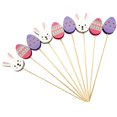 thumbnail image 3 of Lubelski 100Pcs/Bag Bamboo Skewers Multipurpose Disposable Cartoon Rabbit Egg Festive Food Grade Decorative Gift Easter Fruit Sticks Toothpicks Cake Toppers Party Favors, 3 of 8