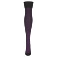 thumbnail image 7 of Legmogue Women's Pretty Peacock Cotton Blend Over The Knee Sock - Womens - Female, One Size, Black, 7 of 7