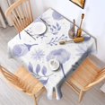 thumbnail image 2 of Floral 52" Square Waterproof Tablecloth, Floral Print Polyester Table Cover, 2 of 6
