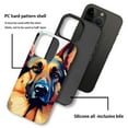 thumbnail image 4 of Punmada Compatible with iPhone 15 Glossy Case For Girl Boy Full Body Protective Hard Shell Esthetics Pattern German Shepherd Dog, 4 of 7