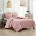 thumbnail image 2 of Nanshing Amerie 3 Piece Casual Stripes Comforter Set, Blush, King, 2 of 6