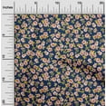 thumbnail image 1 of oneOone Cotton Poplin Navy Blue Fabric Leaves & Floral Artistic Sewing Material Print Fabric By The Yard 56 Inch Wide, 1 of 4