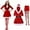 Red-b, variant on Shadoumai Christmas Elves Outfit with Hat & Accessories for Women ,Halloween Christmas Party Clothes for Adults