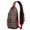 Red and Green, variant on Sling Backpack,Red Christmas Deer and Tree Pattern Crossbody Bag with Water Bottle Holder,Waterproof Sling Bag for Men/Women with Chest Phone Holder for Hiking,Travel