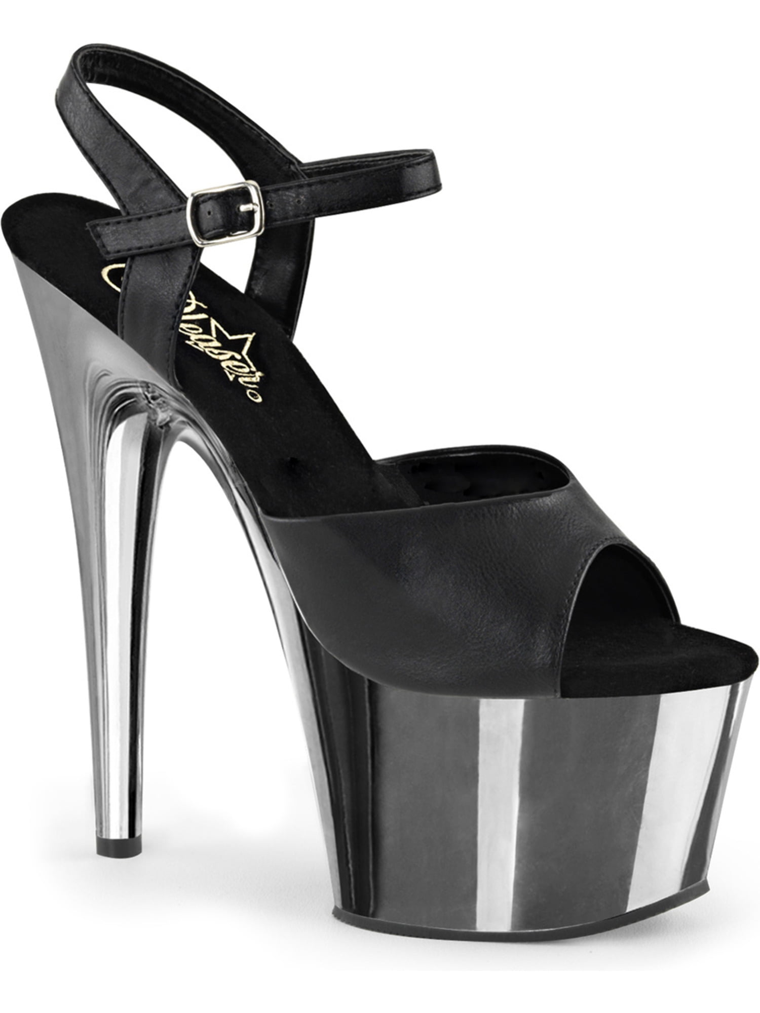 walmart black high heels