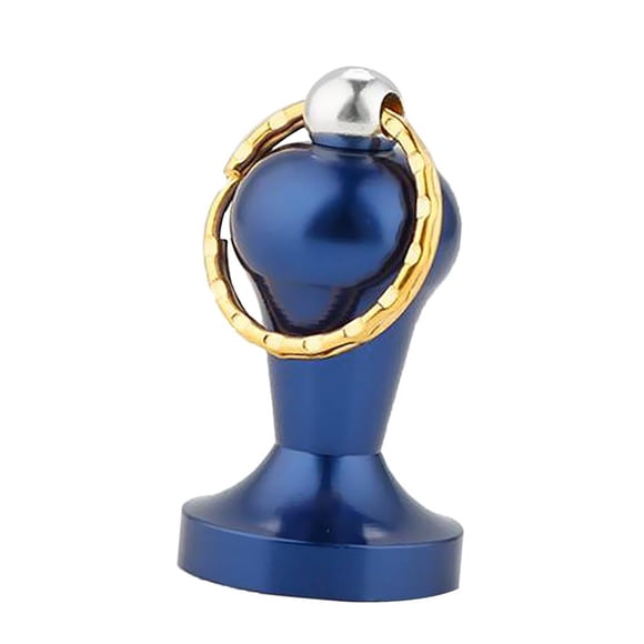 Granos de de material acero inoxidable Tamper Keyring Espresso Latte Coffee 28 mm 6 colores Azul oscuro