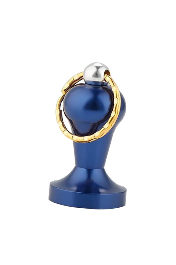 28mm Stainless Steel Coffee Tamper Keyring Keychain 6 Colors Dark Blue