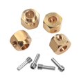 thumbnail image 4 of VONKY 4pcs 1/10 Wheel Hex Mount RC Upgrade Part Brass Strong Adapter For Trx4 RC Car Part RC Car Accessories, 4 of 6