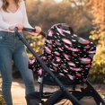 thumbnail image 5 of Renewold Axolotl Strawberry Black Car Seat Covers for Babies Girls Carseat Canopy, Baby Breastfeeding Cover, Durable Nursing Scarf, Infant Stroller Cover, 5 of 6