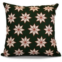 Simply Daisy Christmas Stars 1 Geometric Print Outdoor Pillow