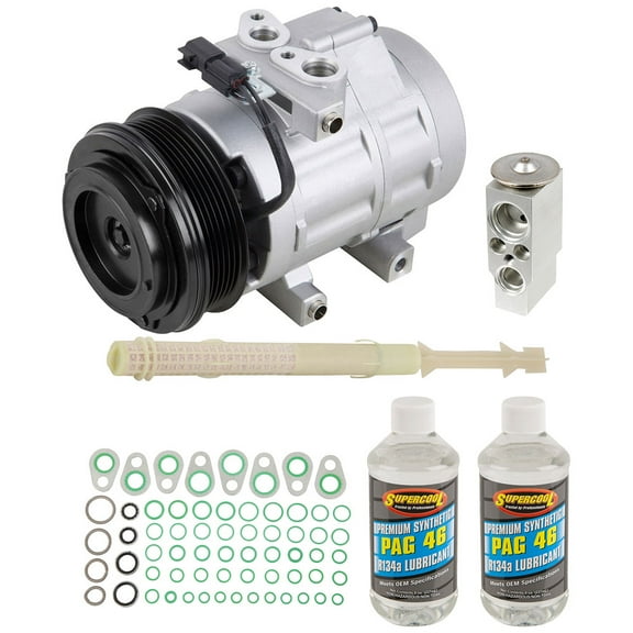 AC Compressor & A/C Kit For Ford Expedition & Lincoln Navigator 2007 2008 - Includes Drier, Expansion, Oil & O-Rings! - BuyAutoParts