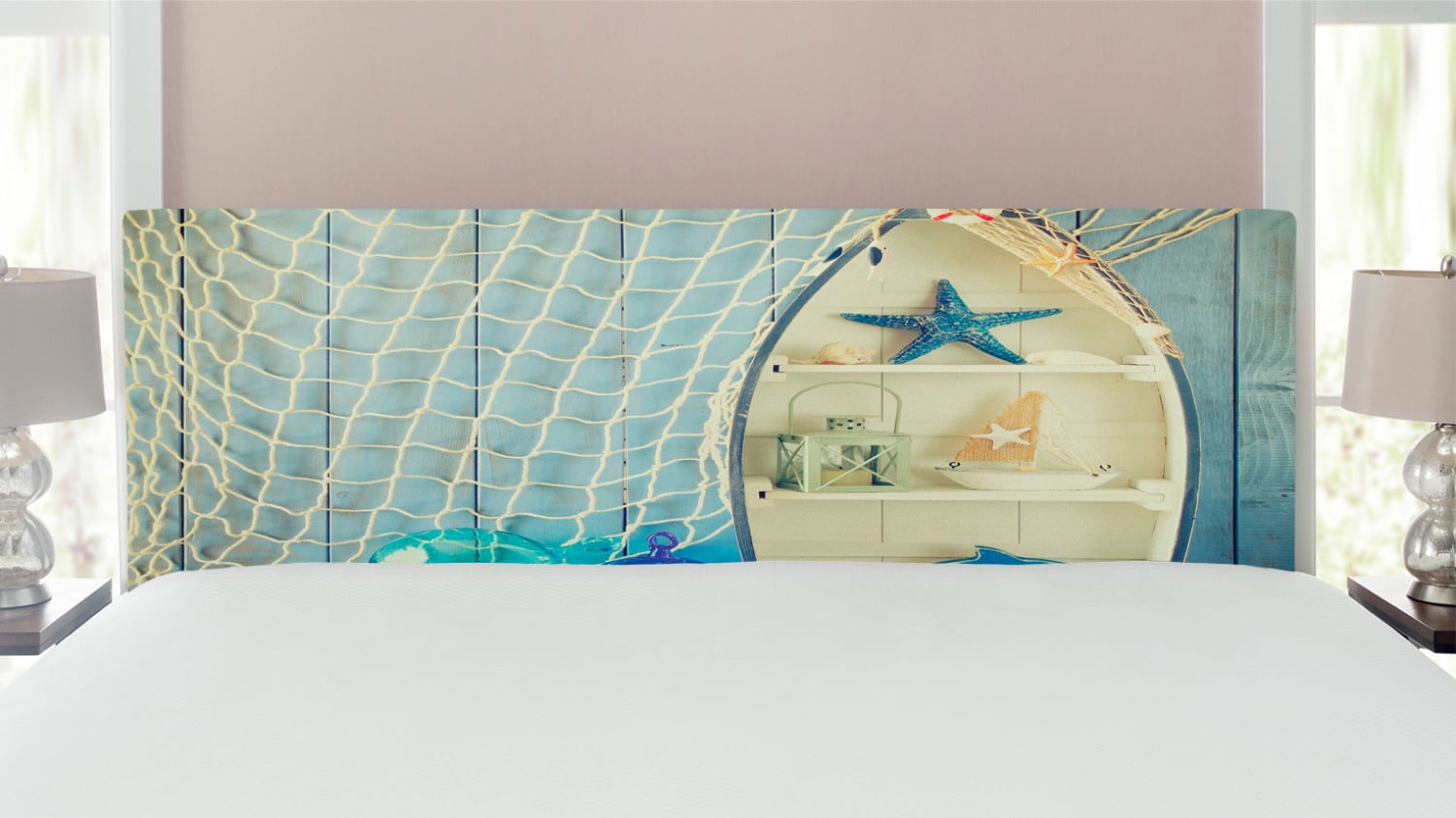 Nautical Headboard, Nautical Boat Standing Against the Wall Other