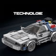 thumbnail image 2 of Bloques de construcción de automóviles de carreras de películas clásicas 1:24, modelo MOC, coches deportivos, juguetes, ladrillos para volver al futuro, regalos para festivales de vehículos para, 2 of 6