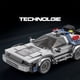 thumbnail image 2 of Bloques de construcción de automóviles de carreras de películas clásicas 1:24, modelo MOC, coches deportivos, juguetes, ladrillos para volver al futuro, regalos para festivales de vehículos para, 2 of 6