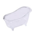thumbnail image 4 of Mini Bathtub Soap Dish Holder Miniature Decorative Multifunctional Vintage Small Soap Tray for Tabletop Bathroom Shower Dresser , Clear, 4 of 10