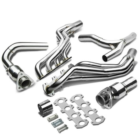 5.4l Header Exhaust - For 2004 to 2008 Ford F-150 RWD 5.4L High Performance Stainless Steel Long Tube Exhaust Header + Y -Pipe 05 06 07