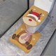 thumbnail image 5 of 1 Set Christmas Toilet Cover Mat Set Cute Snowman Santa Elk Printed Bathroom, 5 of 5