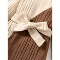 thumbnail image 6 of NZRVAWS Infant Baby Girl Clothes 12 Months Girls Round Neck Long Sleeve Ribbing Dress Waist Belt Baby Girl Fall Winter Clothes 18 Months, 6 of 7