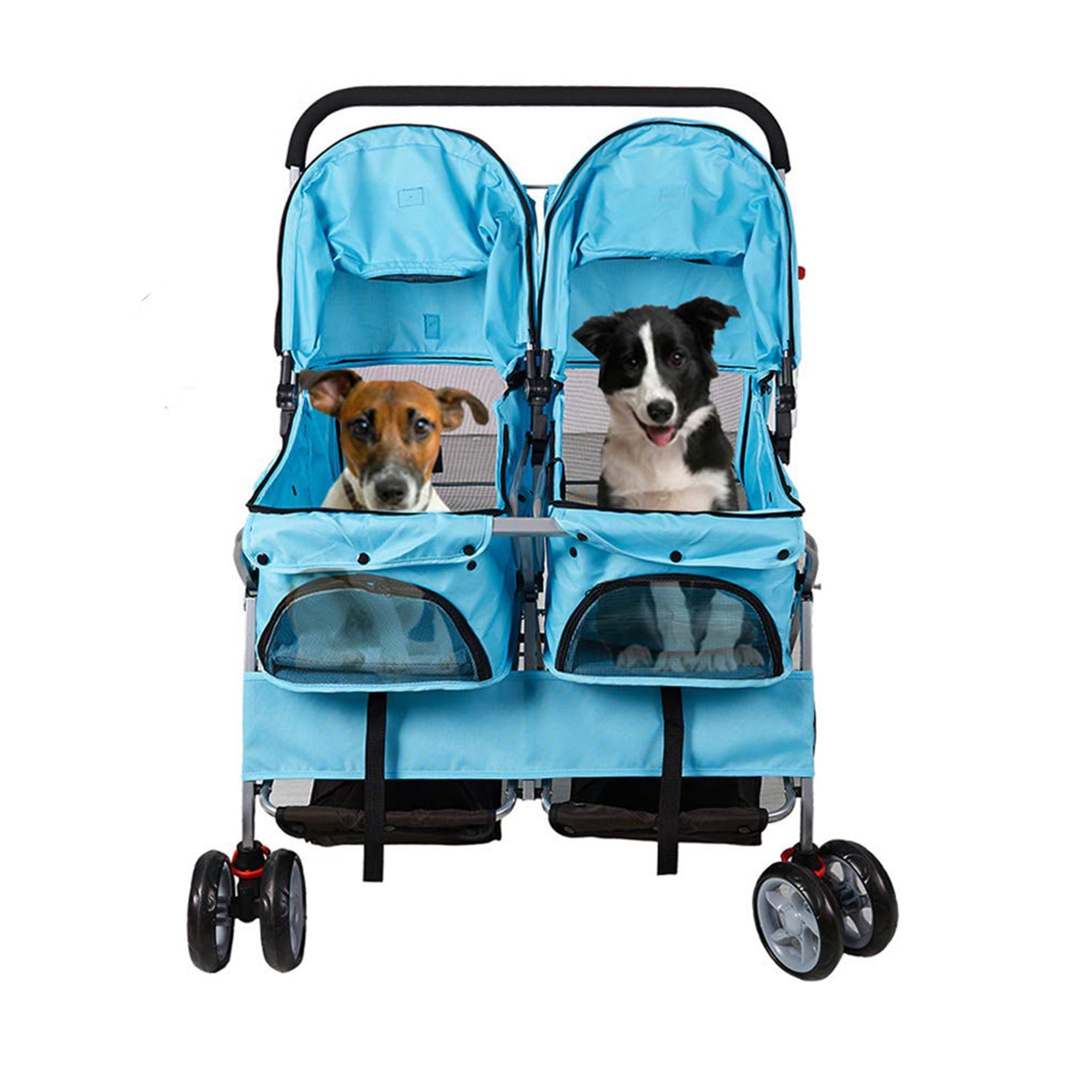 blue dog stroller