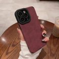 thumbnail image 1 of Luxury Matte Soft Leather Case For iPhone 15 14 13 12 11 Pro Max Plus Camera Protector Cases Shockproof Cover Phone Accessories, 1 of 6