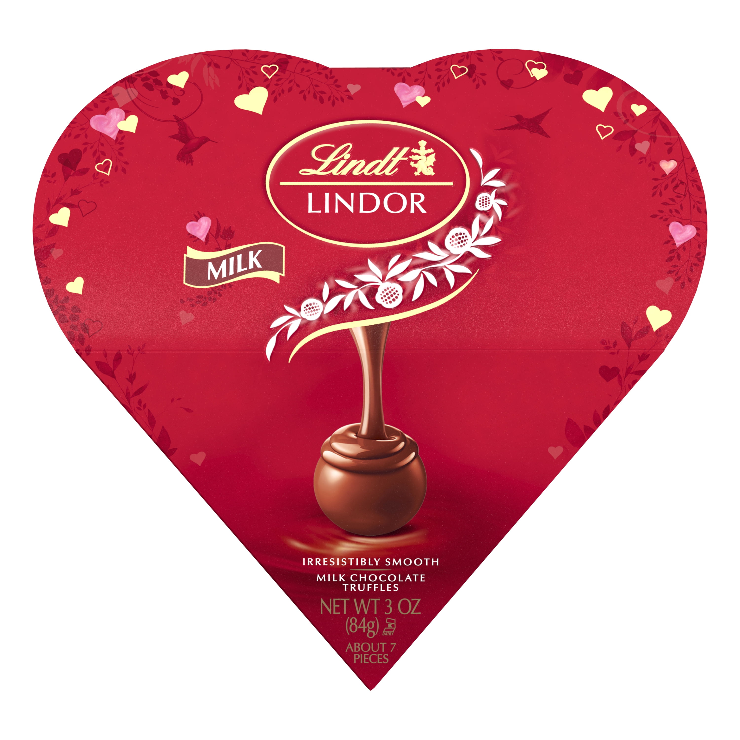 Lindt & Sprungli Lindt LINDOR Valentine's Milk Chocolate Truffles Friend Heart, 3 oz.