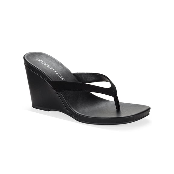 Celebrity Pink Women's Yonita Thong Wedge Sandal