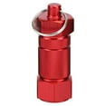 thumbnail image 2 of sanitation Key Chain Pill Case Aluminum Alloy Waterproof Tablet Container Outdoor Storage Box Pendant Carry Dispenser 4.5x8CM Red 1Set, 2 of 6